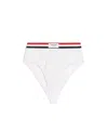 Thom Browne Logo-waistband Briefs In White