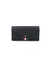 Thom Browne Logo Wallet In Black  