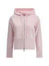 Thom Browne Logoed Hoodie In Pink
