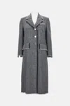 Thom Browne Woman Coat Grey Size 10 Wool In Gray