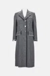 Thom Browne Woman Coat Grey Size 10 Wool In Gray