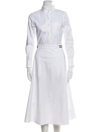 Pre-owned Thom Browne Long Dress In White