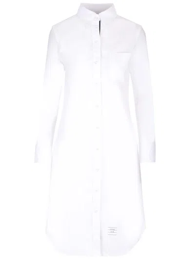 Thom Browne Long Shirt Dress Shirt In White