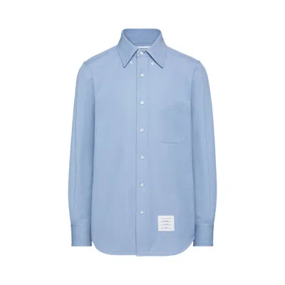 Pre-owned Thom Browne Long-sleeve Bd Shirt With Rwb Gg Cuffs 'light Blue' | Men's Size 4