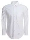Thom Browne Long-sleeve Button-down Oxford Shirt In White