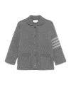 Thom Browne Long Sleeve Casual Jacket In Gray