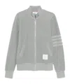 Thom Browne Striped Cotton-terry Zip-up Sweater