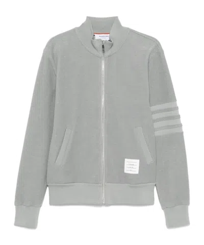 THOM BROWNE 4-BAR ZIP-UP SWEATSHIRT