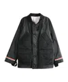 Thom Browne Panelled Buttoned Jacket In Black