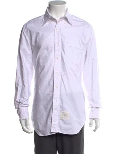 Pre-owned Thom Browne Long Sleeve Dress Shirt In Multicolor