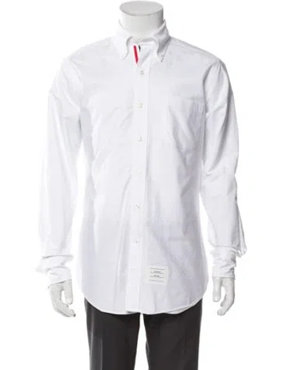 Pre-owned Thom Browne Long Sleeve Dress Shirt In White