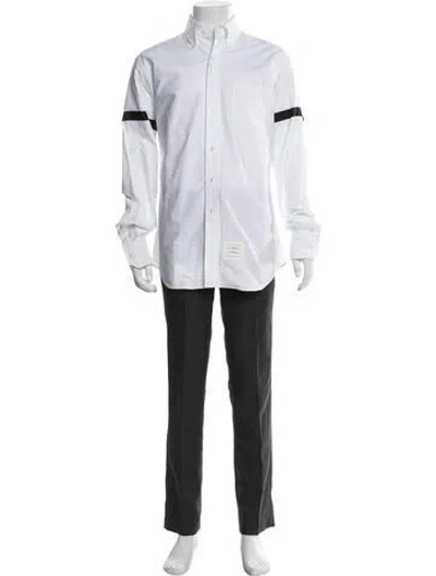 Pre-owned Thom Browne Long Sleeve Dress Shirt In White