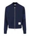 Thom Browne Four-stripe Bomber Jacket In Blue