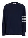 Thom Browne 4-bar Stripe Long-sleeve T-shirt In Blue