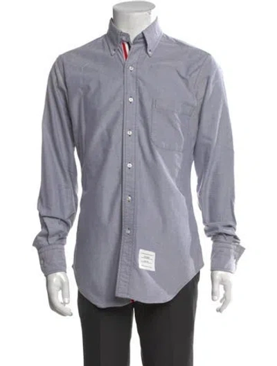 Pre-owned Thom Browne Long Sleeve Shirt In Blue