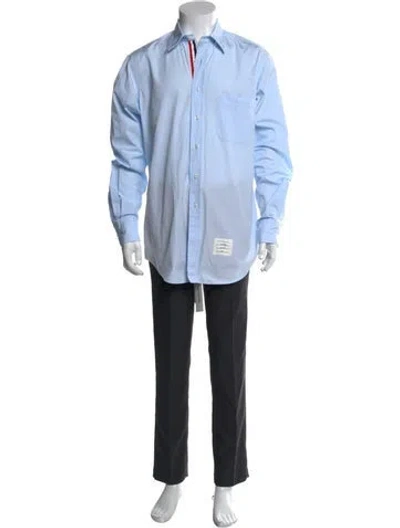 Pre-owned Thom Browne Long Sleeve Shirt In Blue