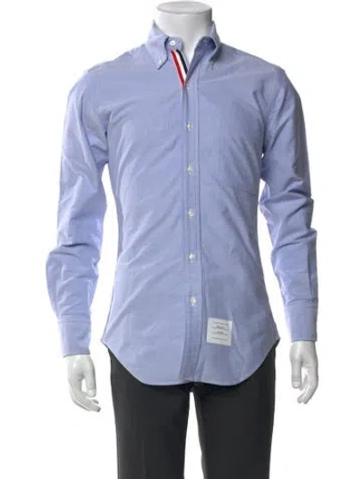 Pre-owned Thom Browne Long Sleeve Shirt In Blue