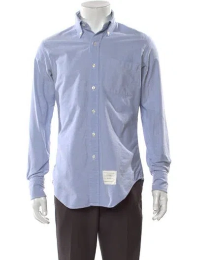 Pre-owned Thom Browne Long Sleeve Shirt In Blue