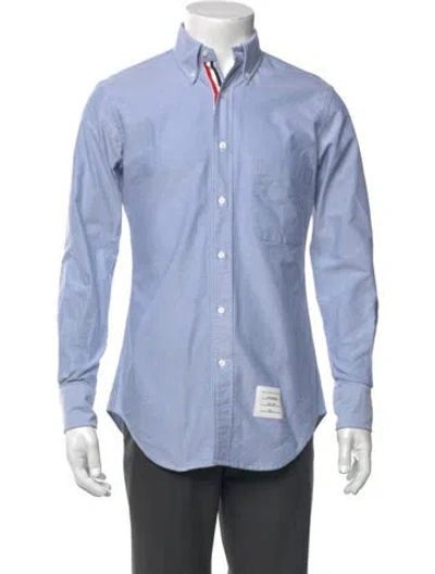 Pre-owned Thom Browne Long Sleeve Shirt In Blue