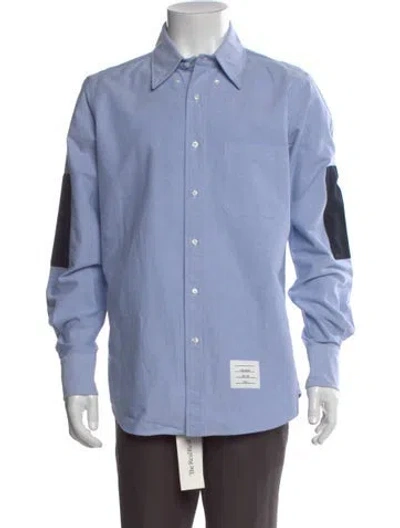 Pre-owned Thom Browne Long Sleeve Shirt In Blue