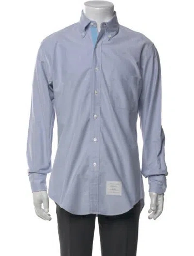 Pre-owned Thom Browne Long Sleeve Shirt In Blue