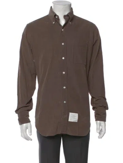 Pre-owned Thom Browne Long Sleeve Shirt In Brown
