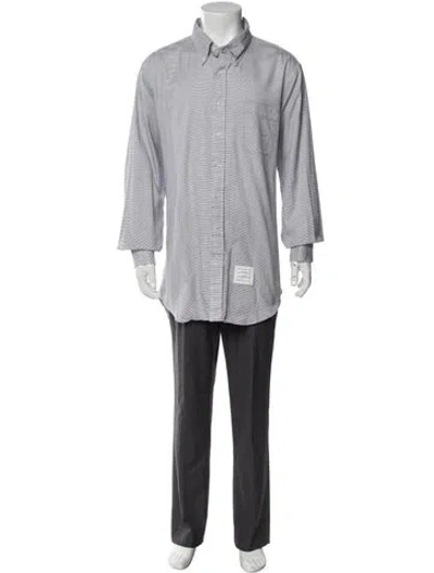 Pre-owned Thom Browne Long Sleeve Shirt In Gray