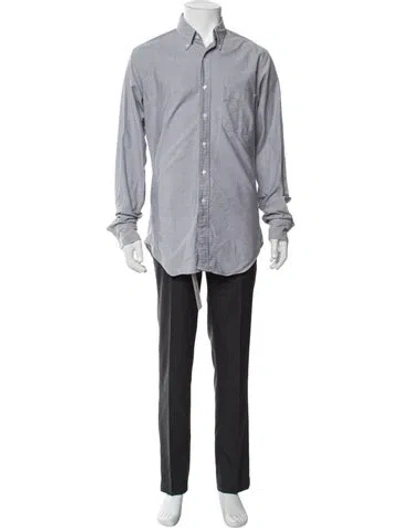 Pre-owned Thom Browne Long Sleeve Shirt In Gray