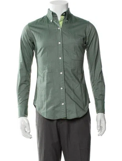 Pre-owned Thom Browne Long Sleeve Shirt In Green