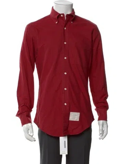 Pre-owned Thom Browne Long Sleeve Shirt In Red