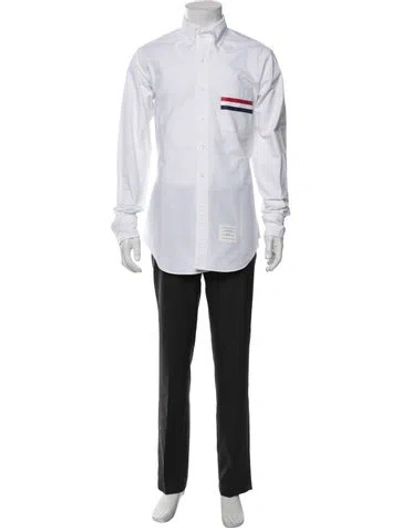 Pre-owned Thom Browne Long Sleeve Shirt In White