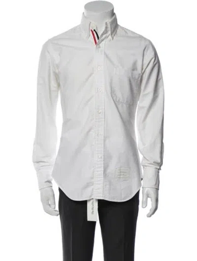 Pre-owned Thom Browne Long Sleeve Shirt In White