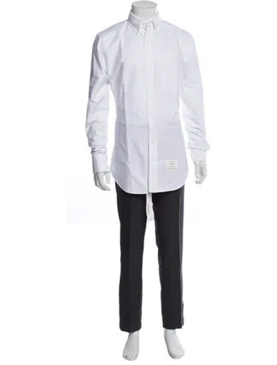 Pre-owned Thom Browne Long Sleeve Shirt In White