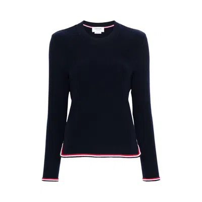 Pre-owned Thom Browne Long-sleeve Top 'navy' | Blue | Women's Size 42