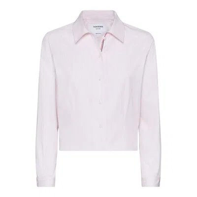 Thom Browne Long Sleeve Tucked Blouse Women In White