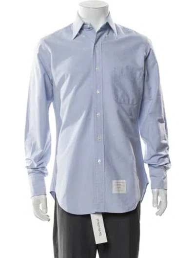 Pre-owned Thom Browne Long Sleeve Tuxedo Shirt In Blue
