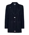 Thom Browne Long Sleeve Uniform Jacket In Blue