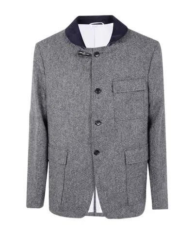 THOM BROWNE THOM BROWNE LONG-SLEEVED BUTTON-UP JACKET