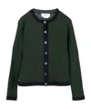 Thom Browne Long Sleeved Buttoned Cardigan In Multi