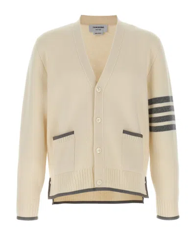 THOM BROWNE THOM BROWNE 4-BAR STRIPED KNIT CARDIGAN