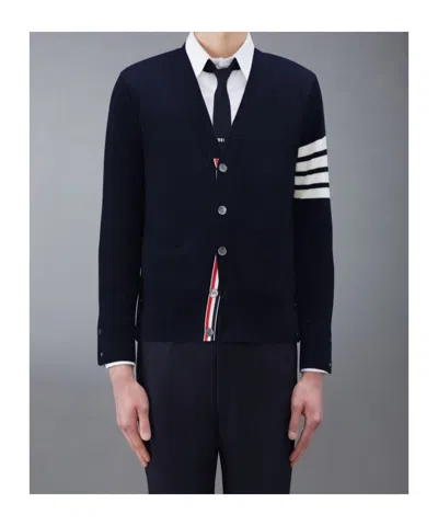 THOM BROWNE LONG-SLEEVED CARDIGAN