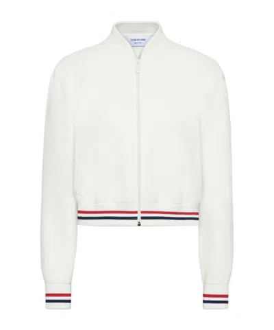 Thom Browne Long-sleeved Casual Jacket In White