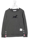 Thom Browne Klassisches Langarmshirt In Grey