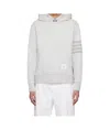 Thom Browne Long-sleeved Hoodie In White