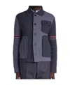 Thom Browne Long-sleeved Knitted Cardigan In Black
