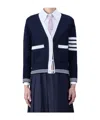 Thom Browne 4-bar Stripe Milano-stitch Jacket In Blue