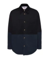 Thom Browne Blue Combo Snap Overshirt In Blue