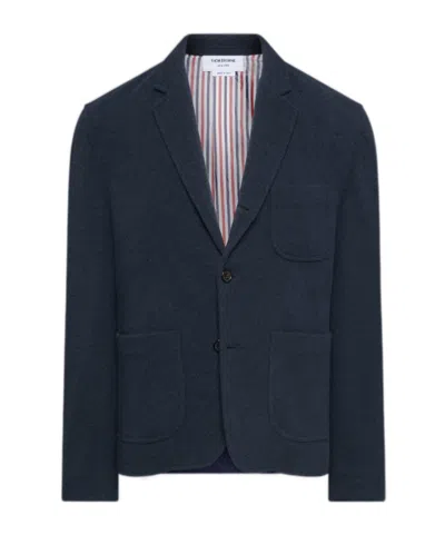 Thom Browne Long-sleeved Suit Jacket In Blue