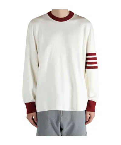THOM BROWNE FOUR-STRIPE CREW-NECK SWEATER