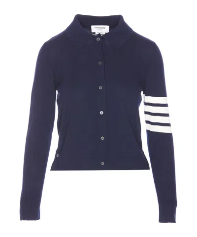 Thom Browne Long-sleeved Sweater In Black